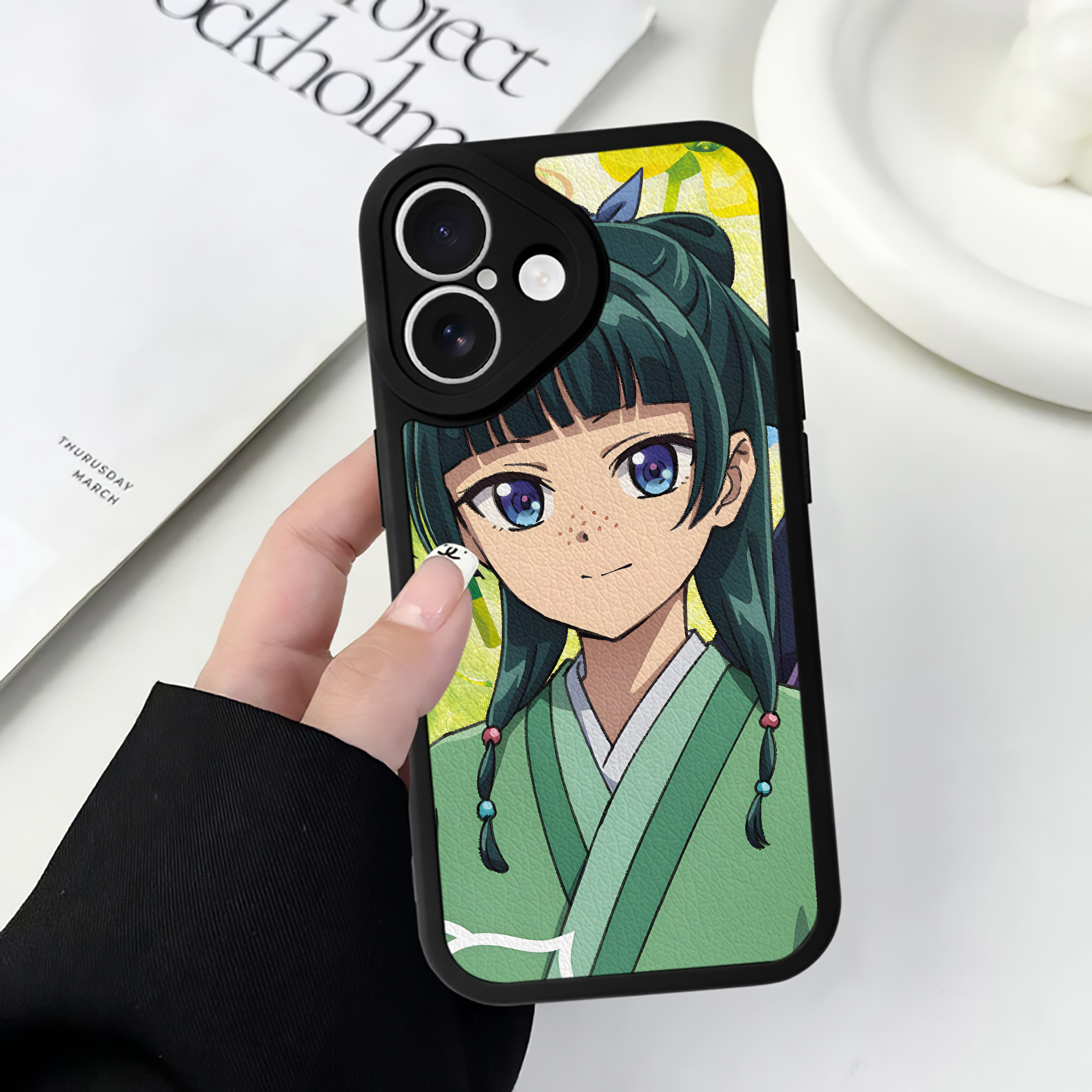 薬屋のひとりごと The Apothecary Diaries 【iPhone 16シリーズ対応】シリコンスマホケース（レザー調） 材質：シリコン